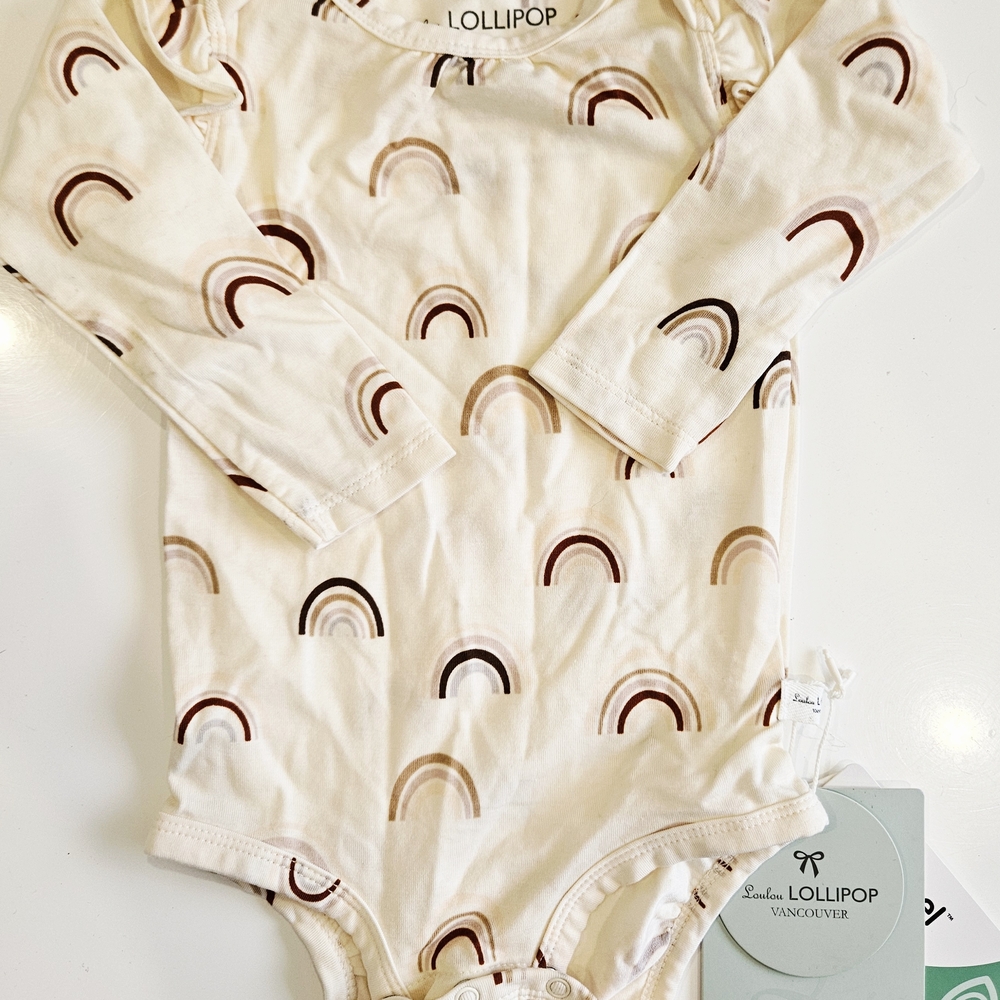 Cream Rainbow Kids One Piece